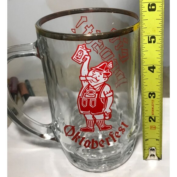 Oktoberfest Beer Mug German Festival ein Prosit Tankard Oktoberfest Guy 5.5" - Picture 8 of 9